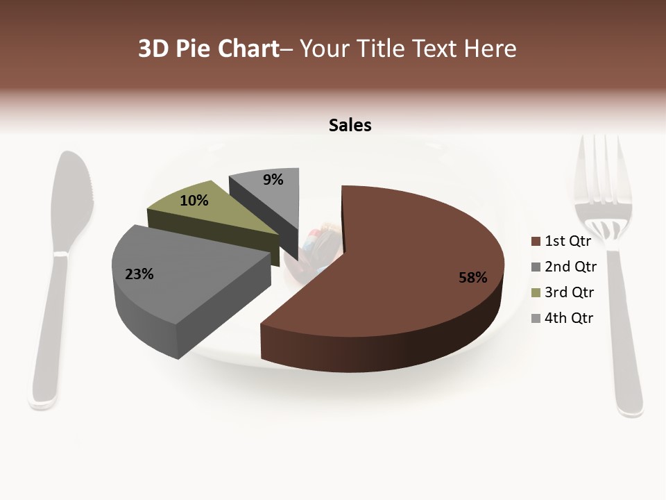 Addiction Knife Nutrition PowerPoint Template
