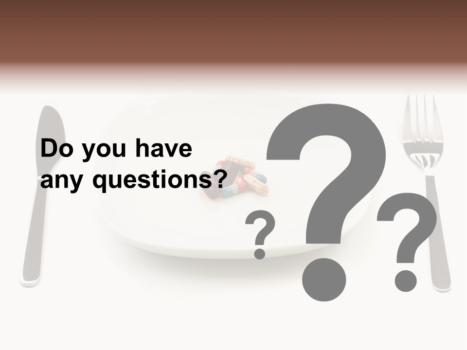 Addiction Knife Nutrition PowerPoint Template