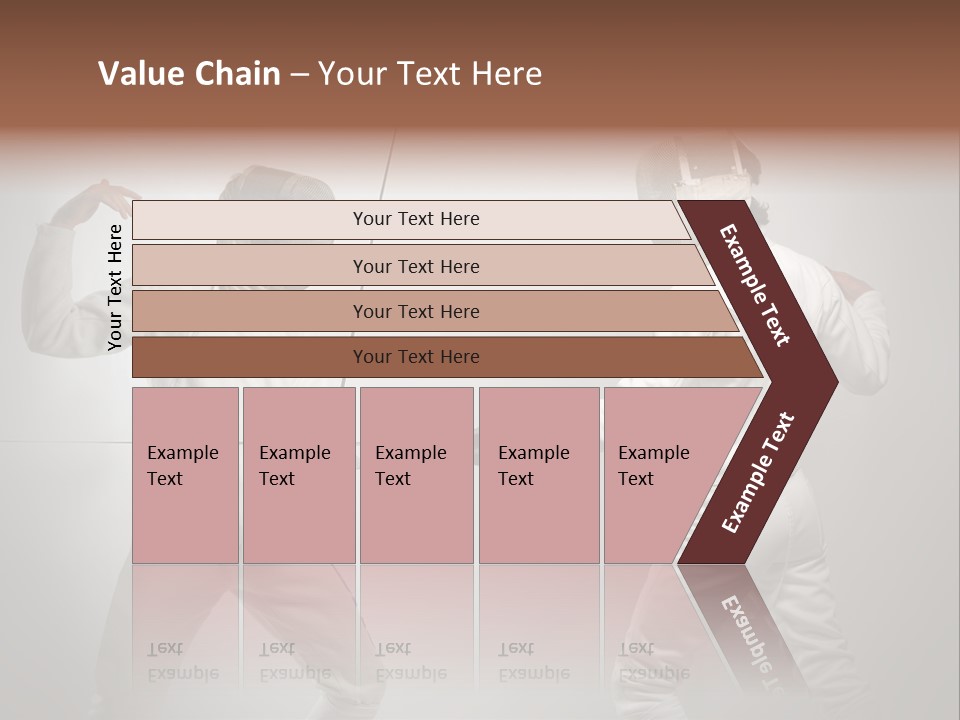 Couple Sport Fencing PowerPoint Template