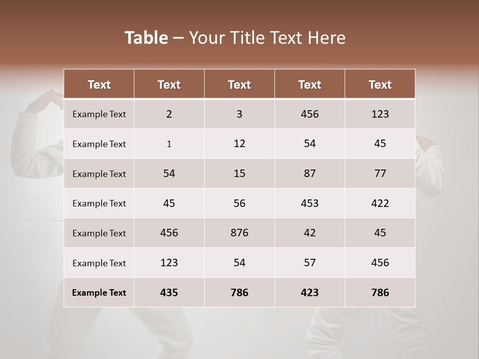 Couple Sport Fencing PowerPoint Template
