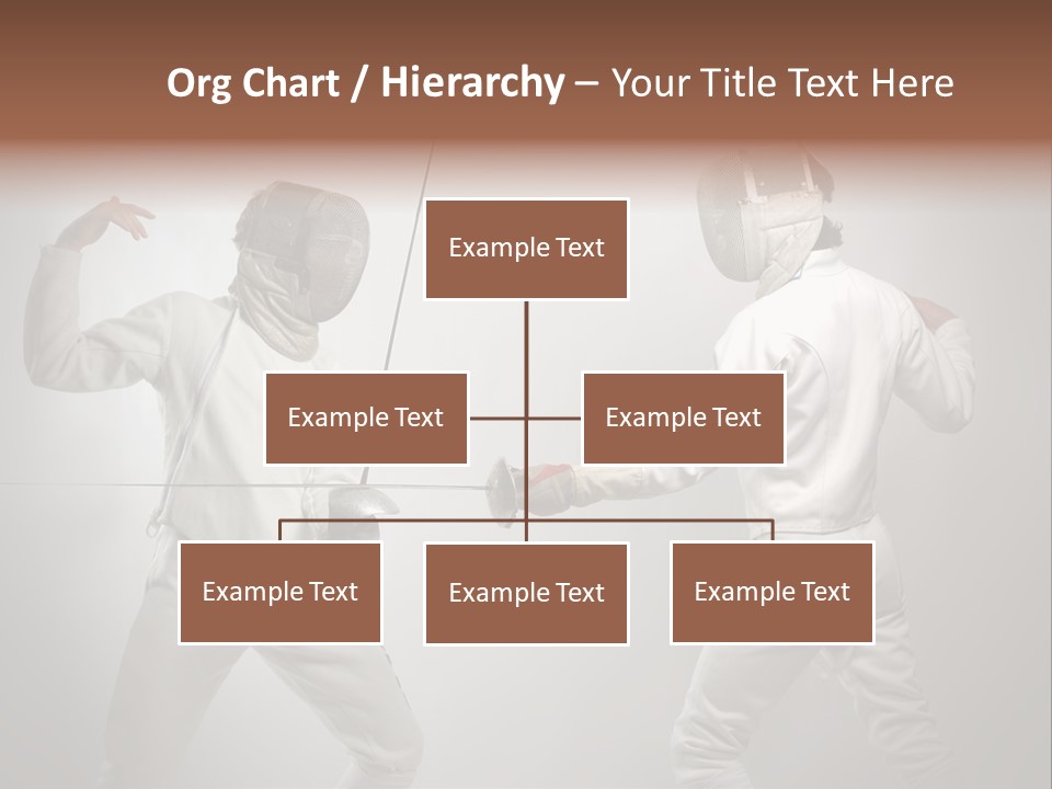 Couple Sport Fencing PowerPoint Template