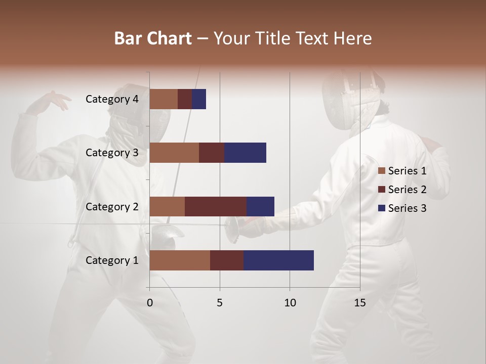 Couple Sport Fencing PowerPoint Template