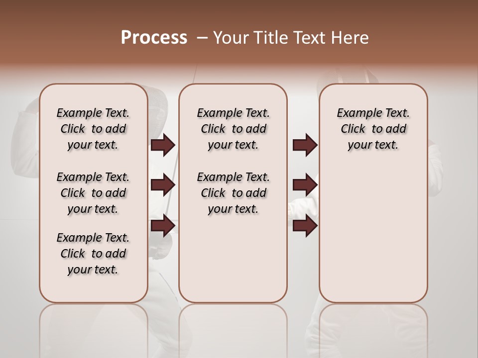 Couple Sport Fencing PowerPoint Template