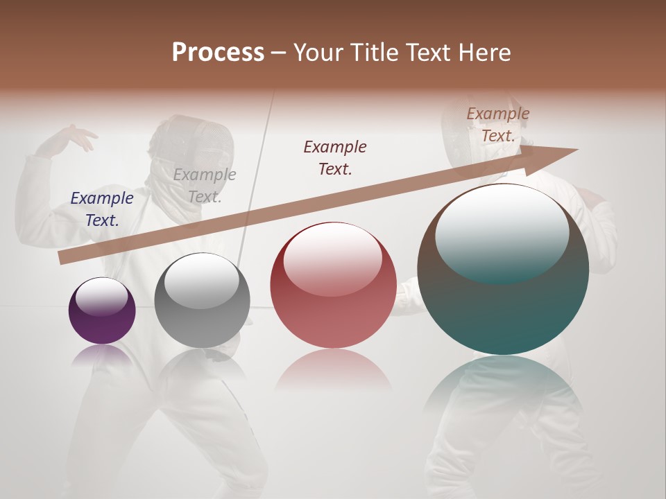 Couple Sport Fencing PowerPoint Template