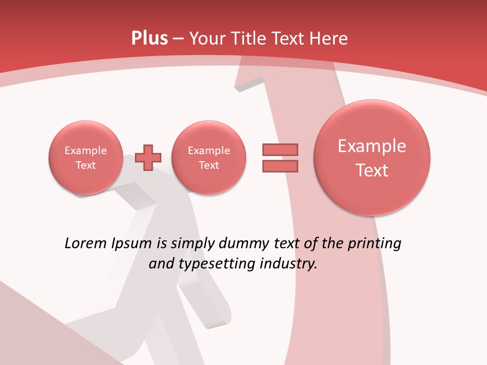 Gain Expense Man PowerPoint Template
