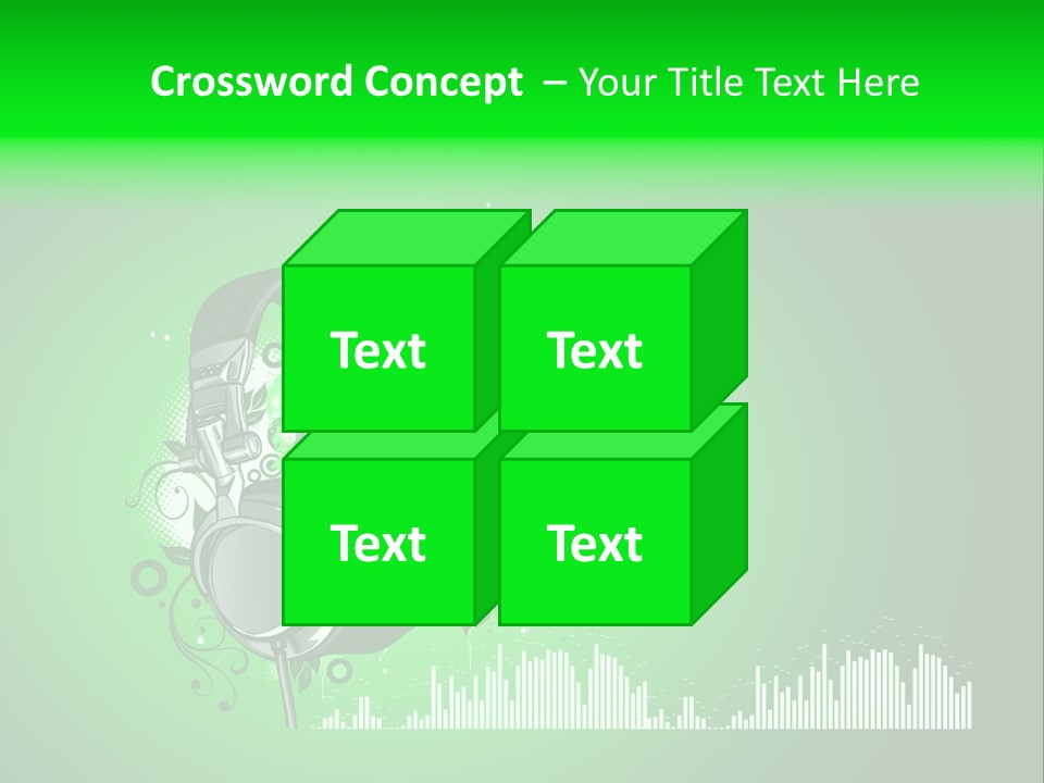 Musical Vector Swirl PowerPoint Template