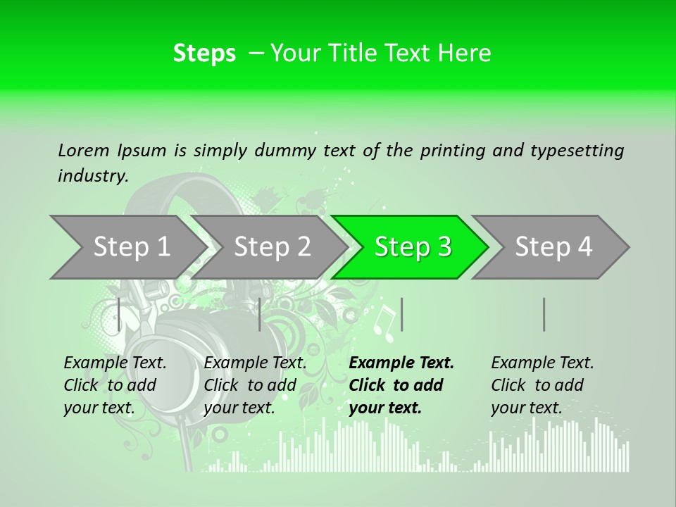 Musical Vector Swirl PowerPoint Template