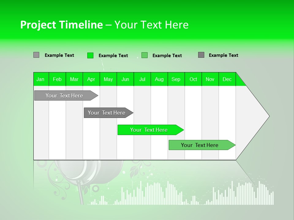 Musical Vector Swirl PowerPoint Template