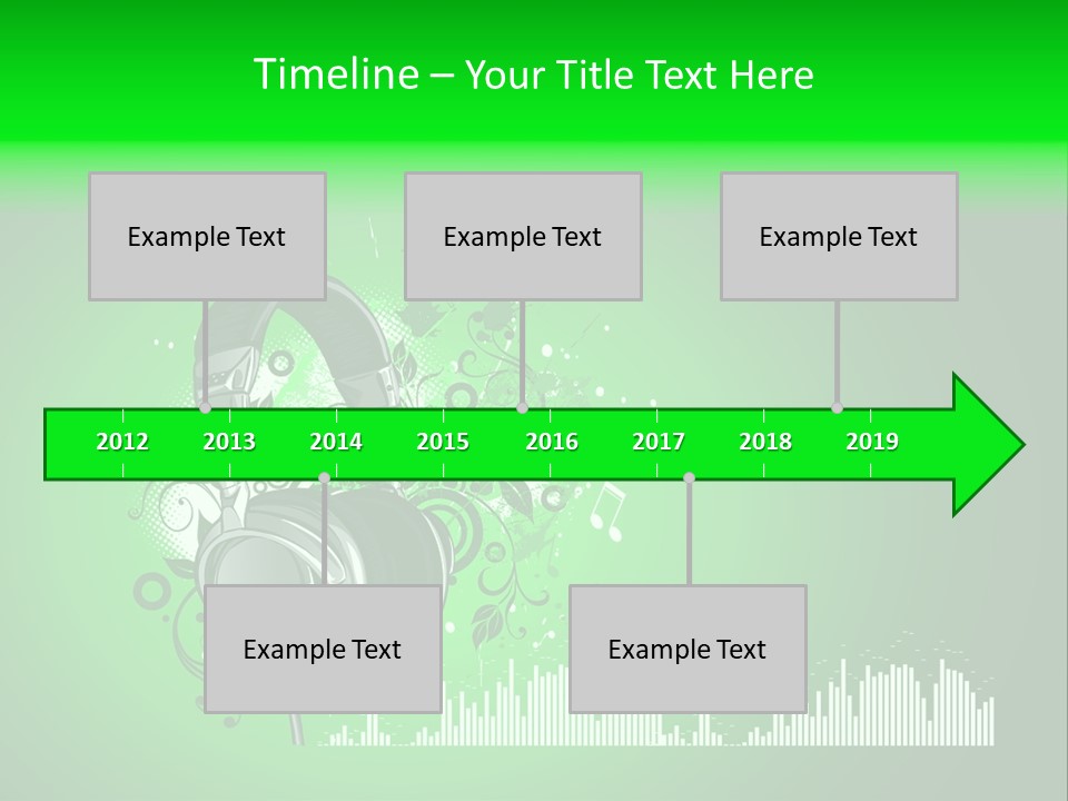 Musical Vector Swirl PowerPoint Template