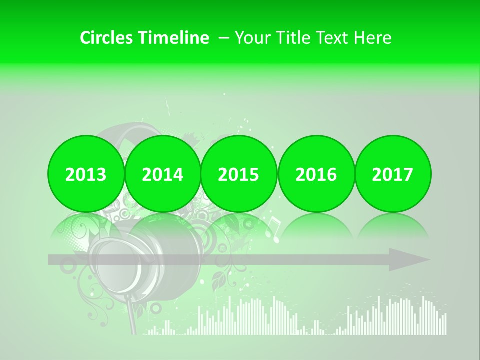 Musical Vector Swirl PowerPoint Template