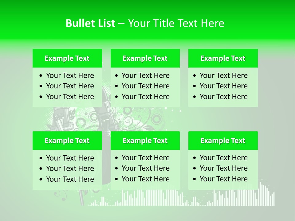 Musical Vector Swirl PowerPoint Template