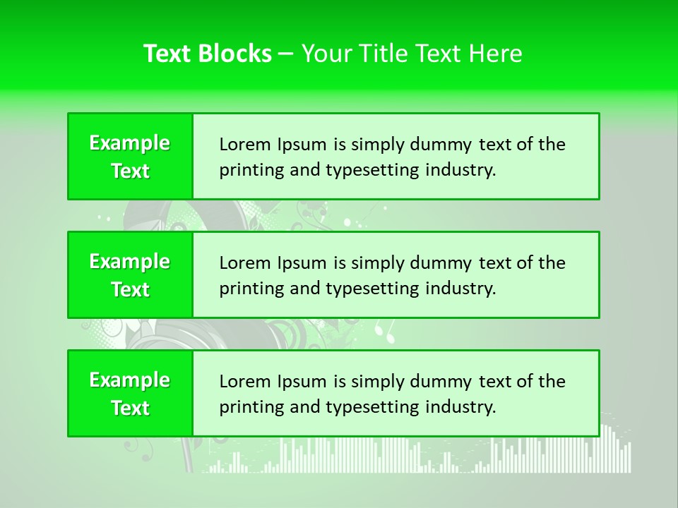 Musical Vector Swirl PowerPoint Template