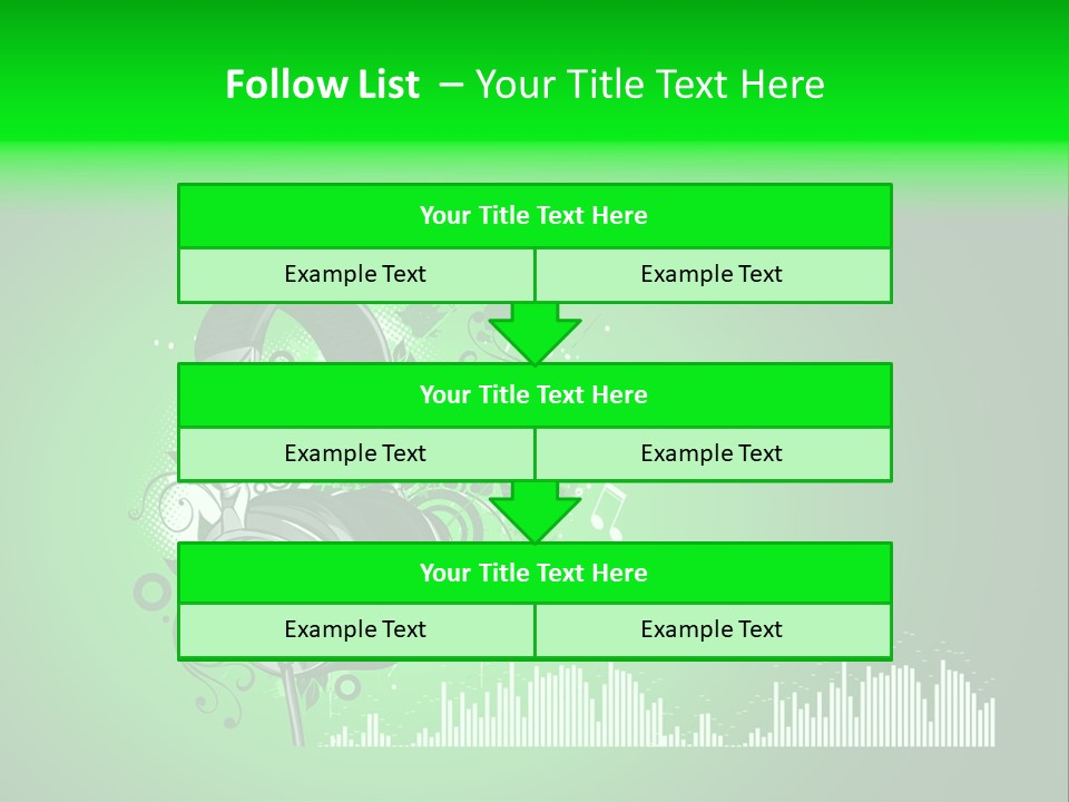 Musical Vector Swirl PowerPoint Template