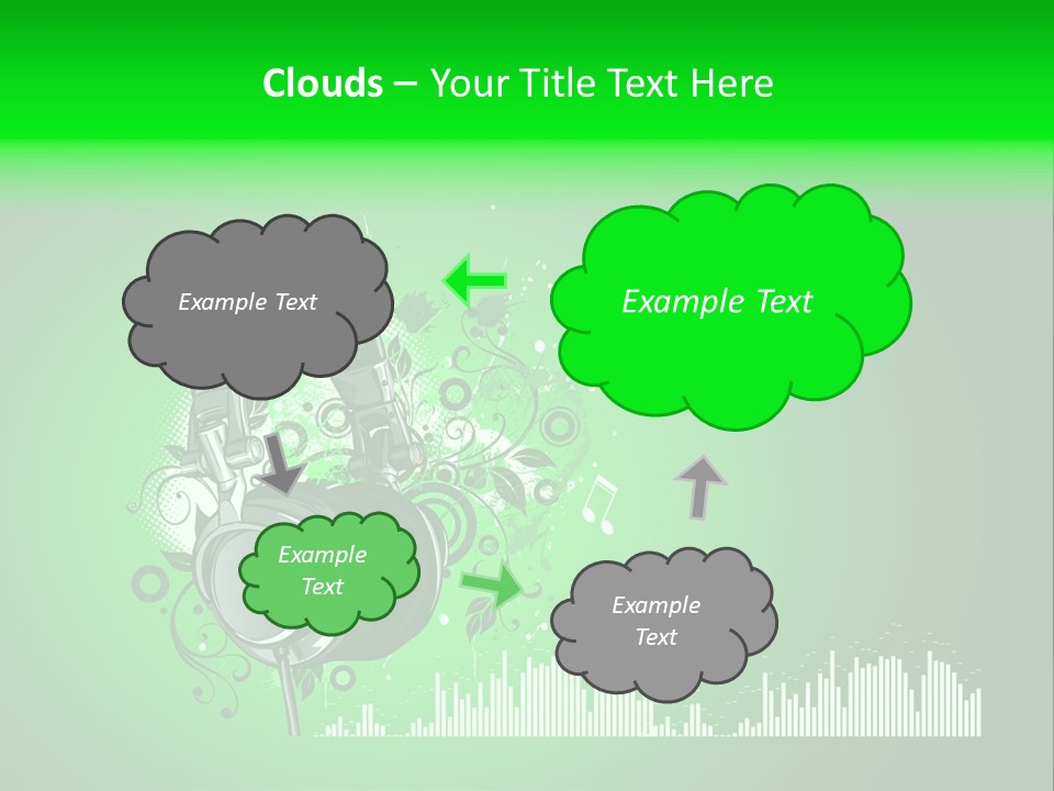 Musical Vector Swirl PowerPoint Template