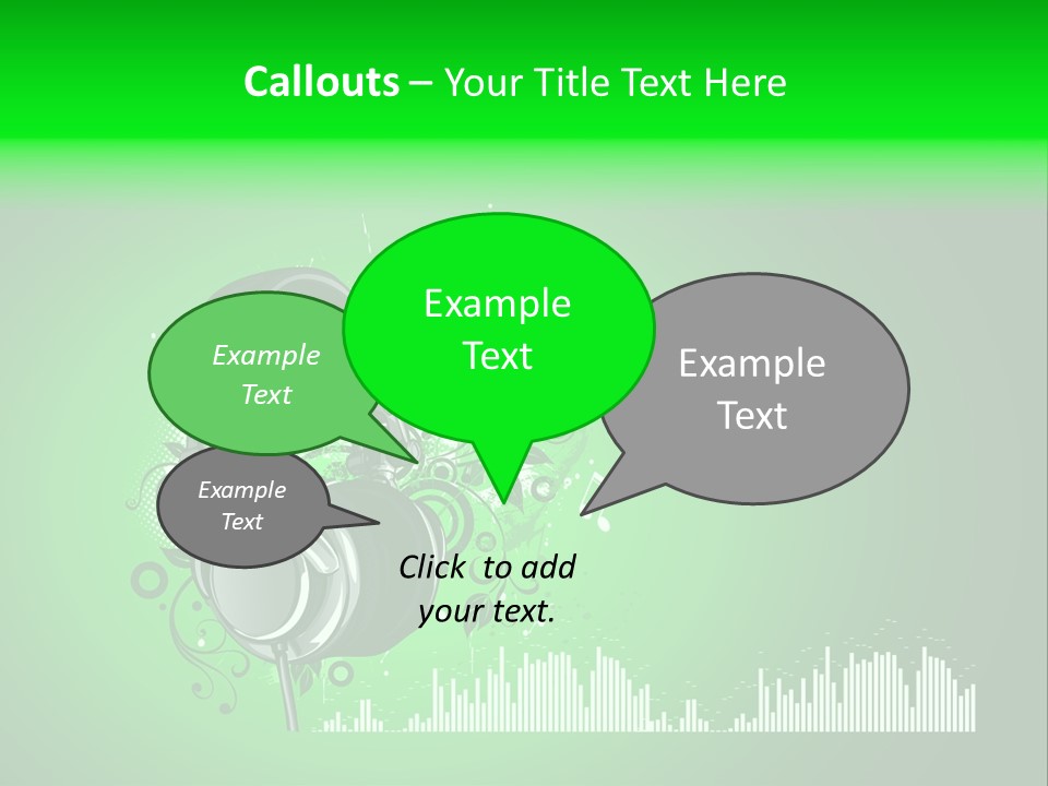 Musical Vector Swirl PowerPoint Template