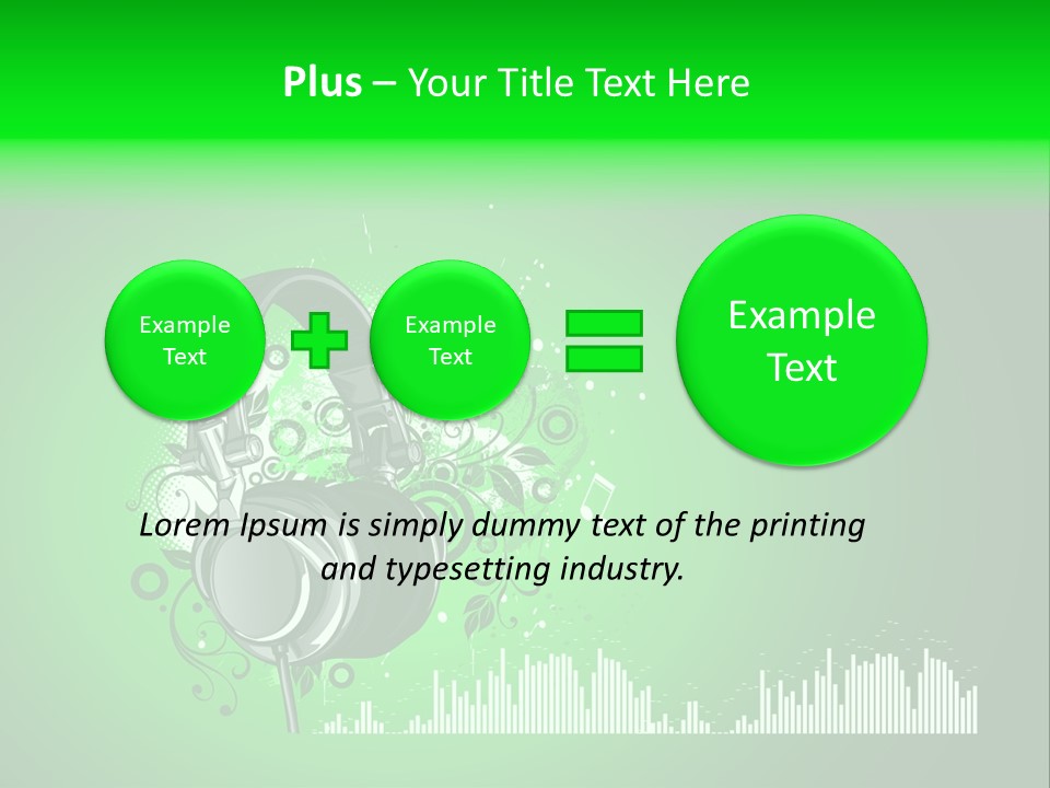 Musical Vector Swirl PowerPoint Template