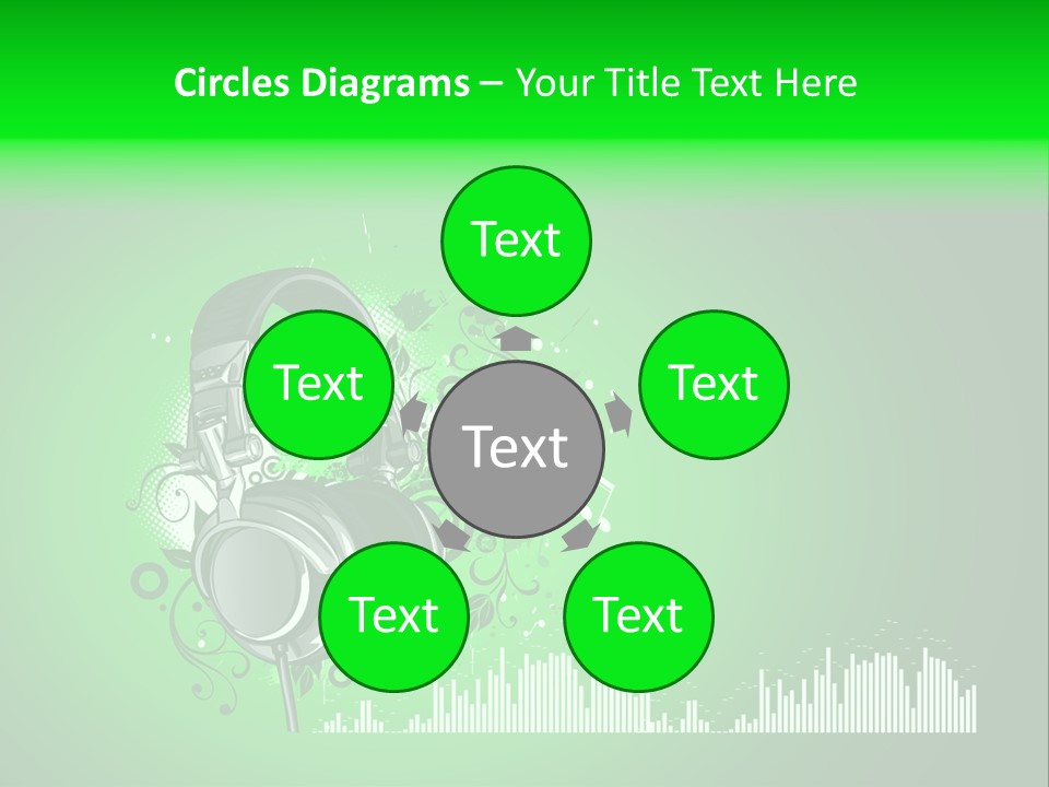 Musical Vector Swirl PowerPoint Template