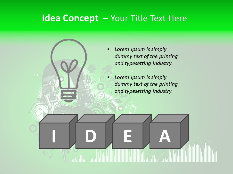 Musical Vector Swirl PowerPoint Template