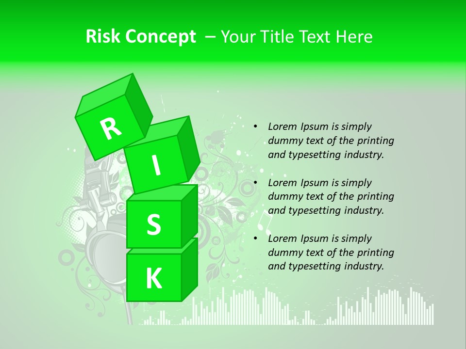 Musical Vector Swirl PowerPoint Template