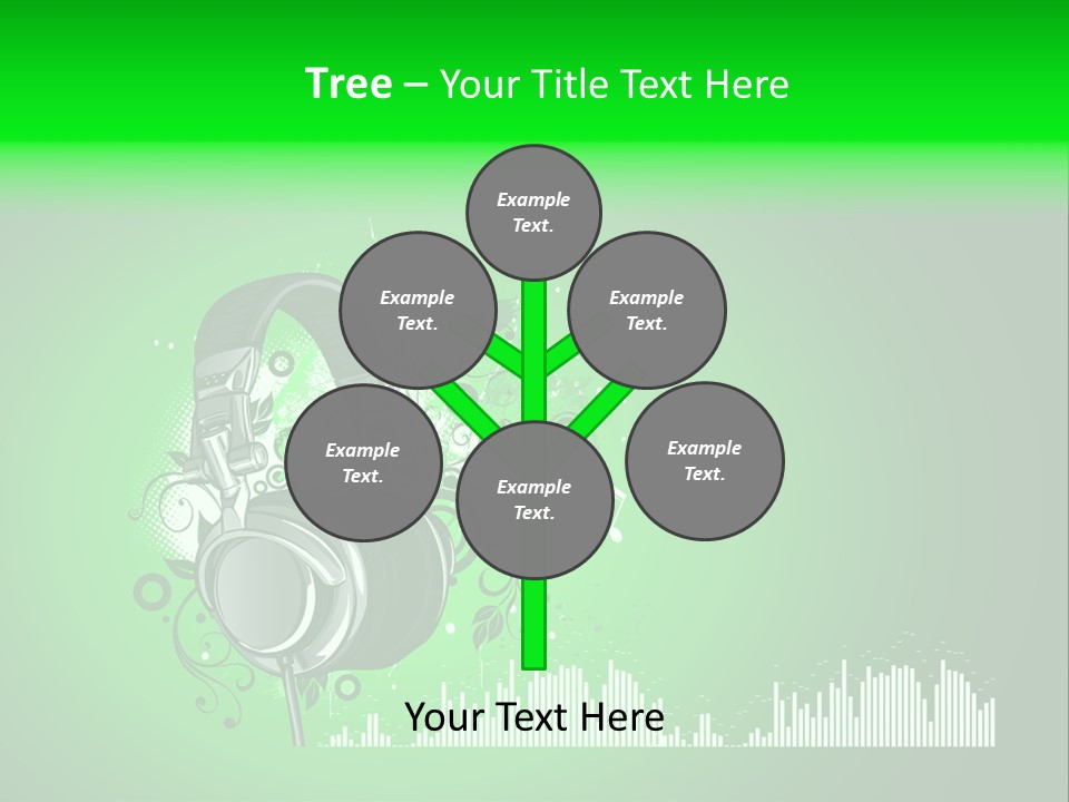 Musical Vector Swirl PowerPoint Template