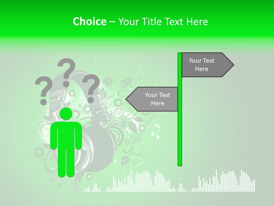 Musical Vector Swirl PowerPoint Template