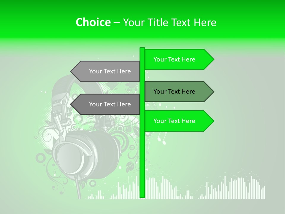 Musical Vector Swirl PowerPoint Template