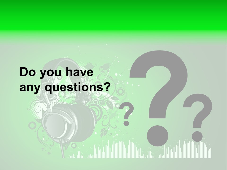 Musical Vector Swirl PowerPoint Template