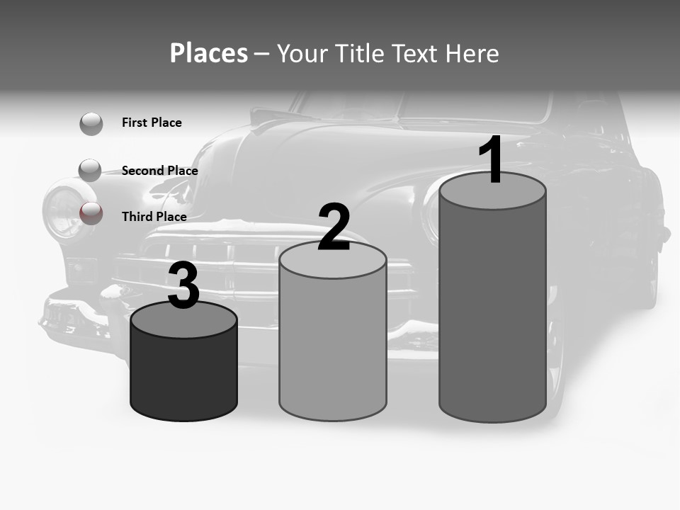 Cabriolet Front Restoring PowerPoint Template