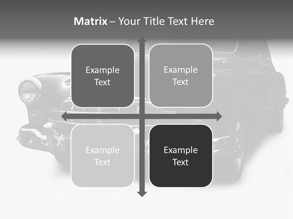 Cabriolet Front Restoring PowerPoint Template