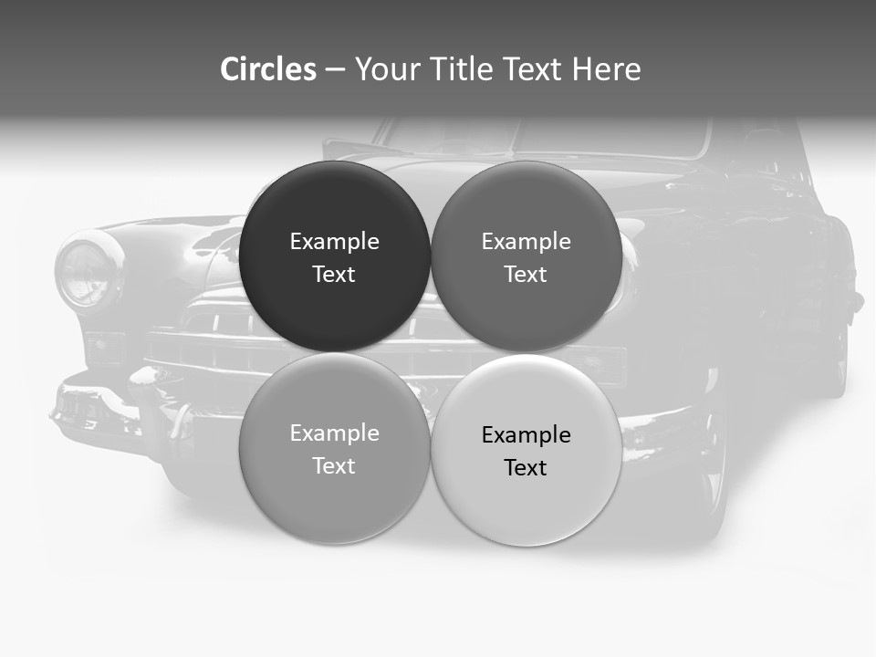 Cabriolet Front Restoring PowerPoint Template