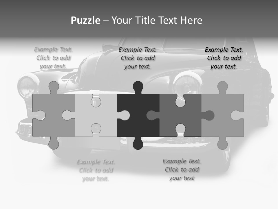 Cabriolet Front Restoring PowerPoint Template