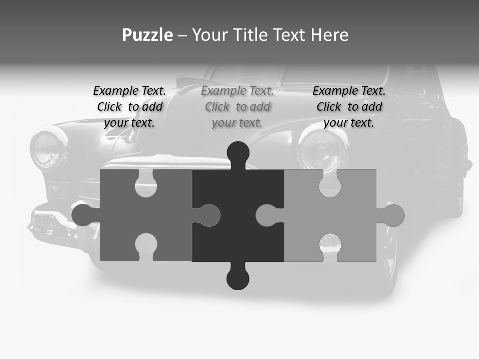 Cabriolet Front Restoring PowerPoint Template