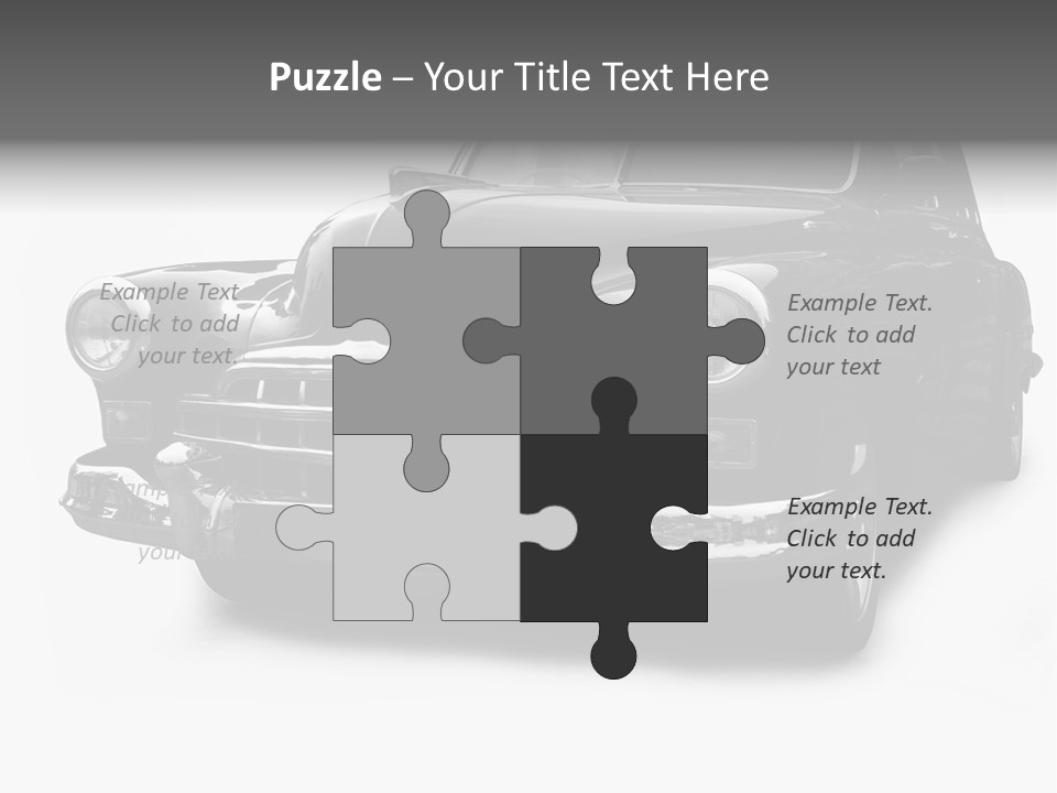 Cabriolet Front Restoring PowerPoint Template