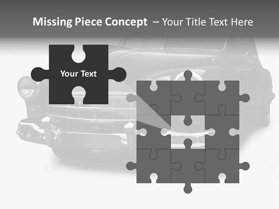 Cabriolet Front Restoring PowerPoint Template