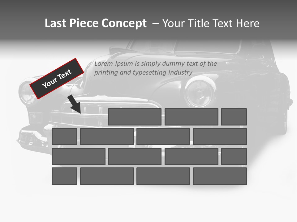 Cabriolet Front Restoring PowerPoint Template