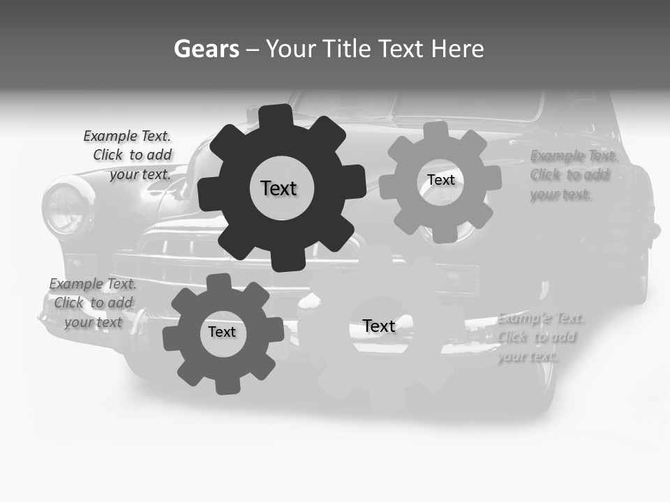 Cabriolet Front Restoring PowerPoint Template