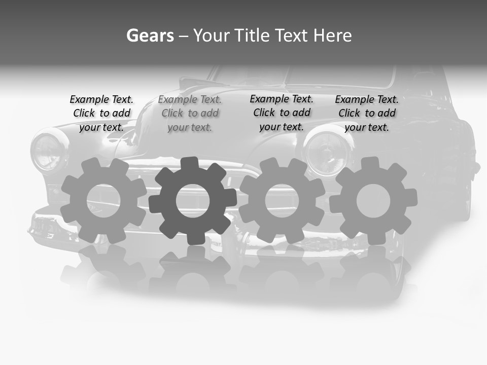 Cabriolet Front Restoring PowerPoint Template