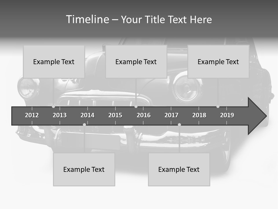 Cabriolet Front Restoring PowerPoint Template