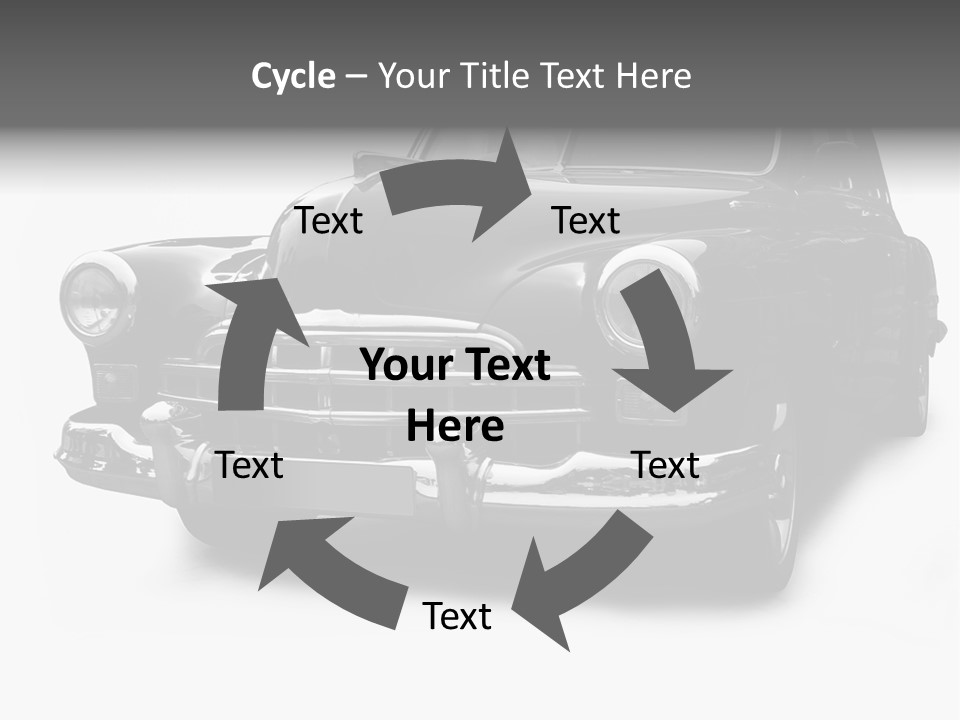 Cabriolet Front Restoring PowerPoint Template