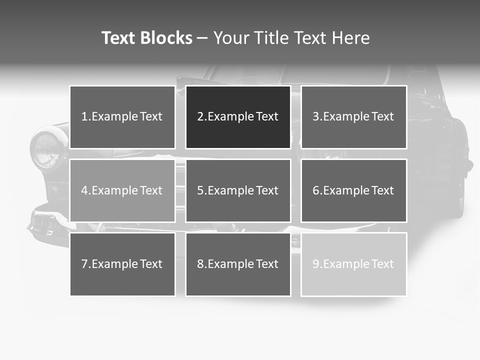 Cabriolet Front Restoring PowerPoint Template