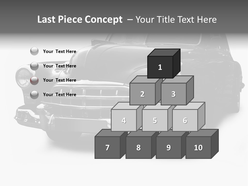Cabriolet Front Restoring PowerPoint Template