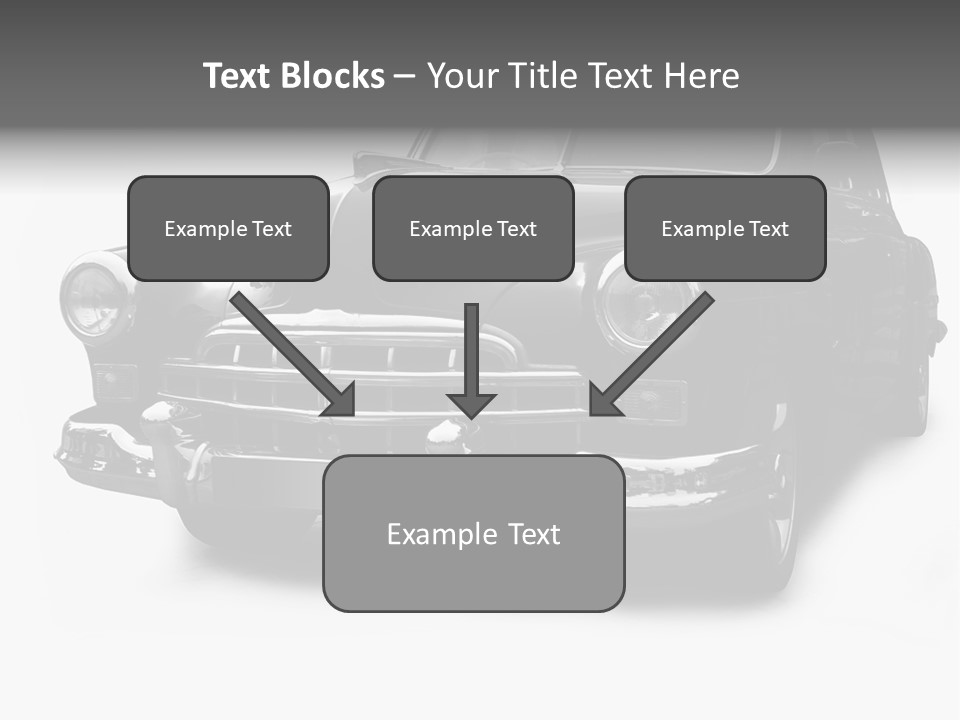 Cabriolet Front Restoring PowerPoint Template
