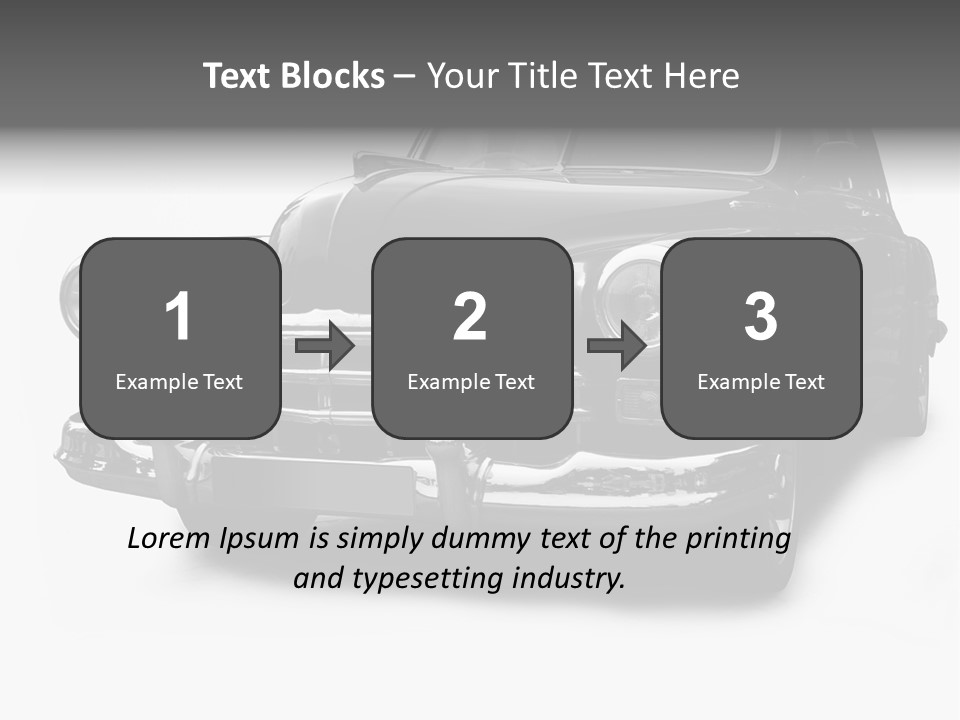 Cabriolet Front Restoring PowerPoint Template