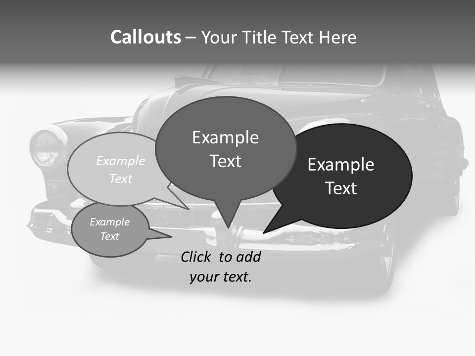 Cabriolet Front Restoring PowerPoint Template