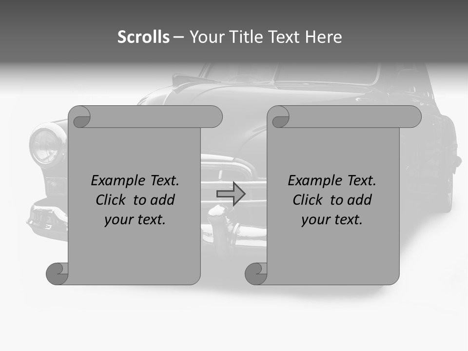 Cabriolet Front Restoring PowerPoint Template