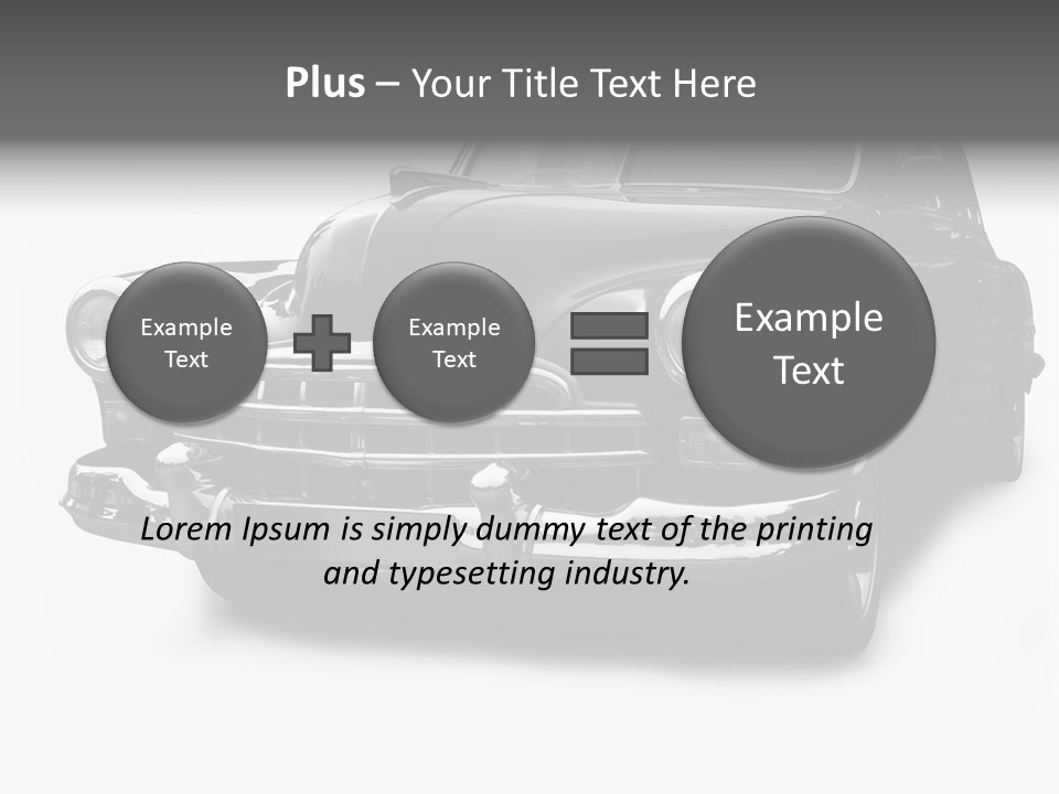 Cabriolet Front Restoring PowerPoint Template