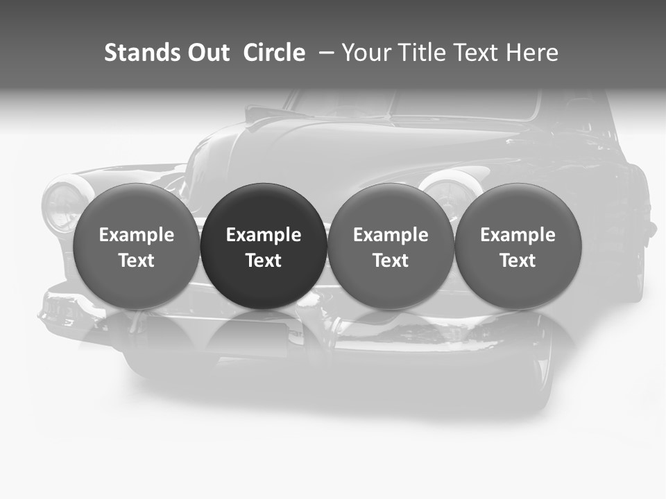 Cabriolet Front Restoring PowerPoint Template