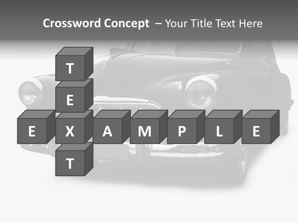 Cabriolet Front Restoring PowerPoint Template