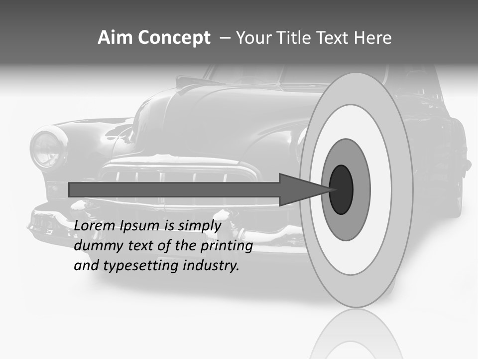 Cabriolet Front Restoring PowerPoint Template