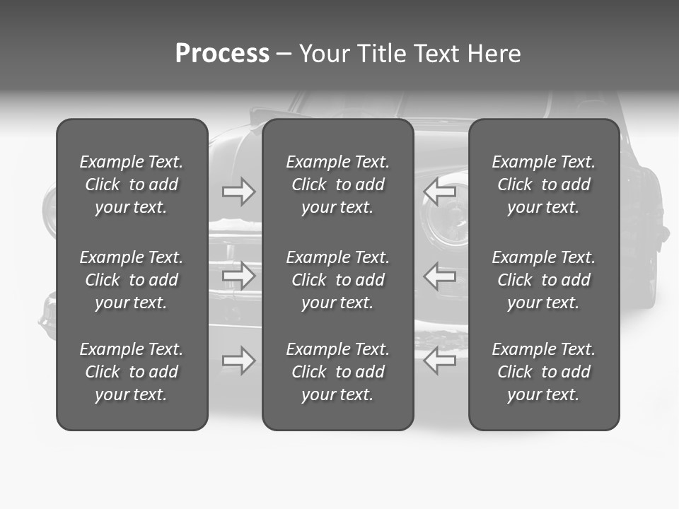 Cabriolet Front Restoring PowerPoint Template